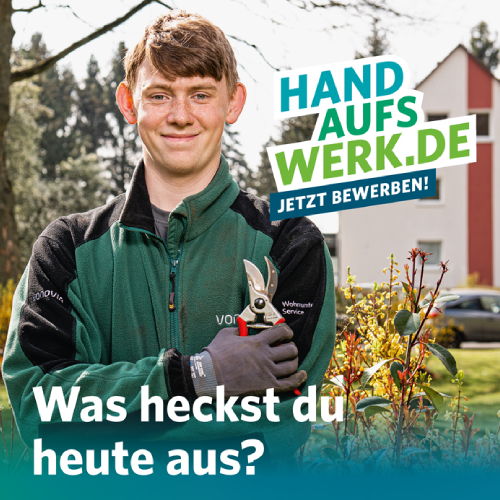 Kampagnenbild Hand aufs Werk.de