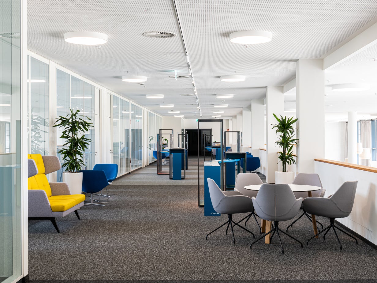 Büroräume in der Vonovia Unternehmenszentrale.